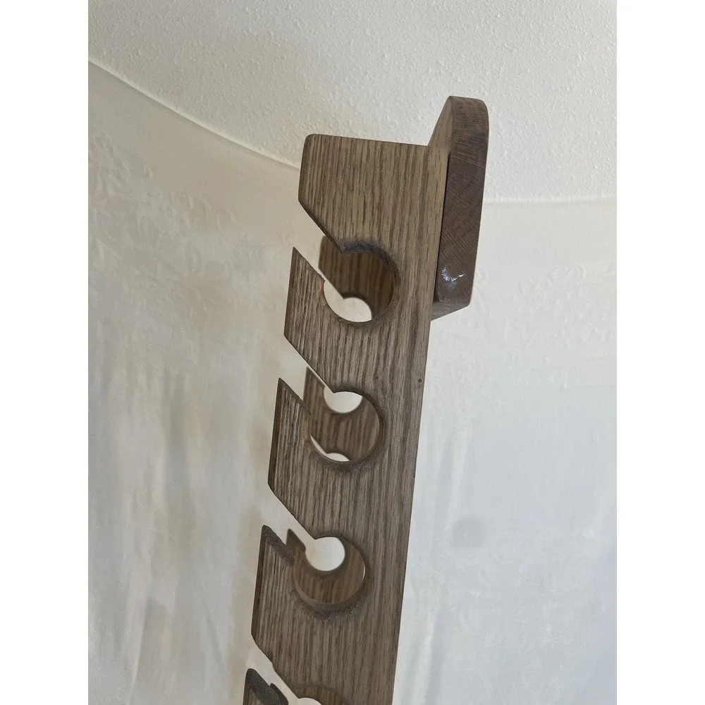 Wooden Wall Mount Baseball Cap Rack Storage Solid Wood Holds 20 Hats 34